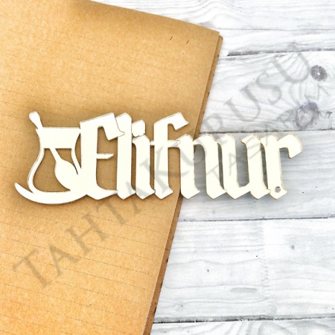 Pleksi ayna İsimlik & Kitap Ayracı 2